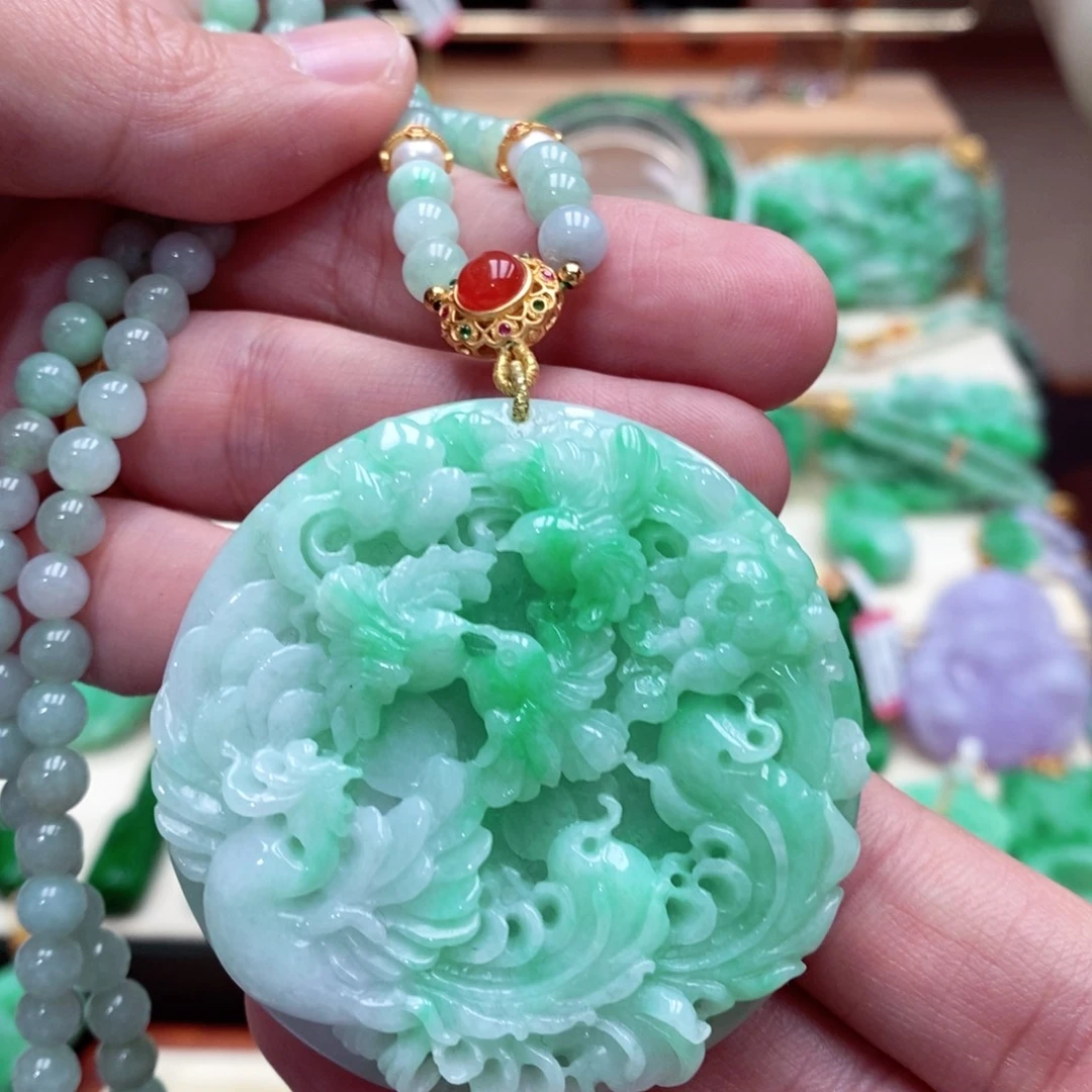 颈饰未镶嵌翡翠翡翠吊坠