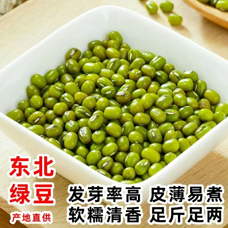 东北寒地黑土地农家精选绿豆可生豆芽煮绿豆汤绿豆粥