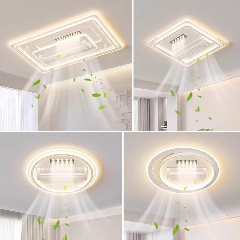 HK无叶风扇客厅吸顶灯中山灯具客厅灯家用创意灯具灯饰