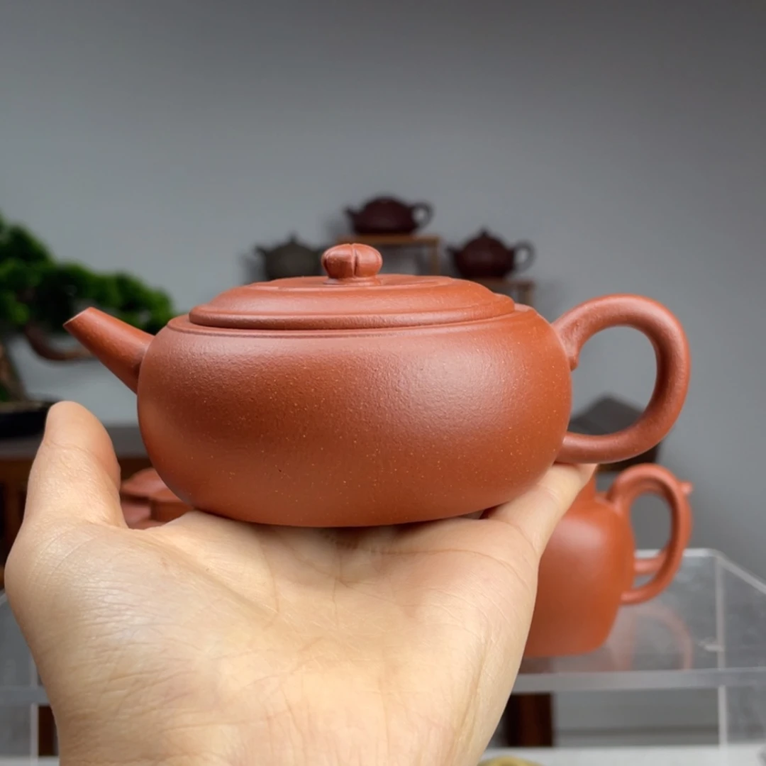 【闪购商品】紫砂茶壶红降坡石鼓容量160cc