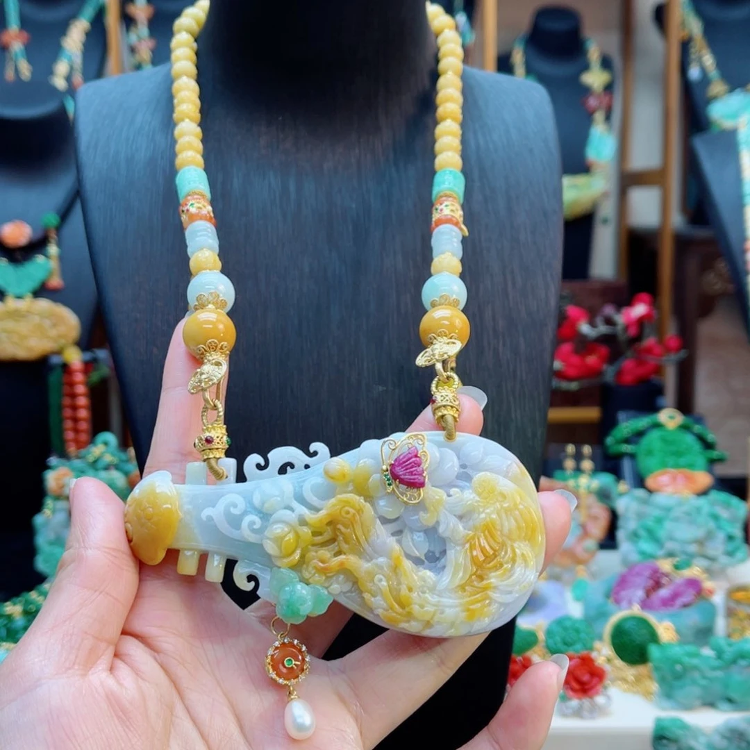 翡翠毛衣链未镶嵌48小时鉴赏期