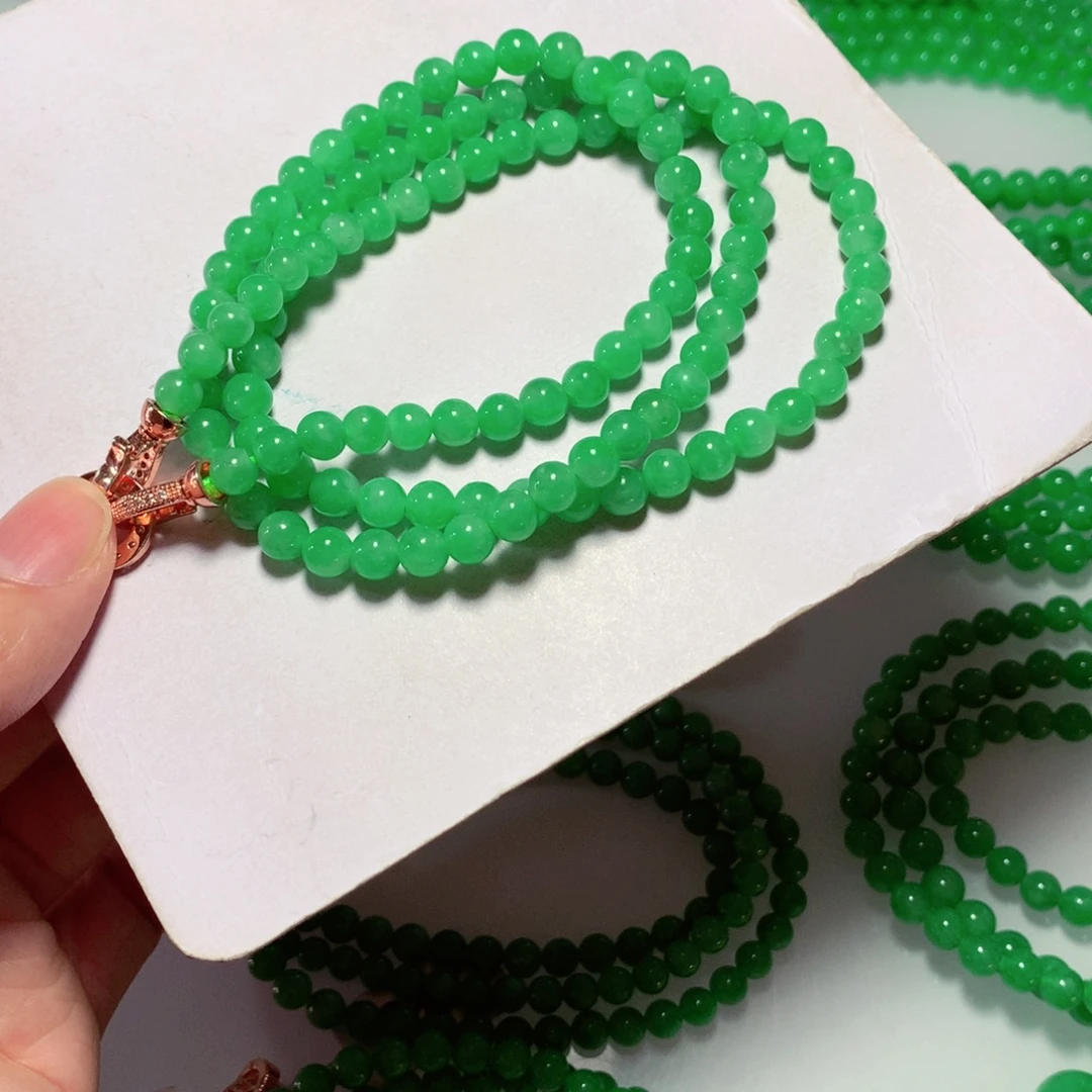 翡翠未镶嵌手链缅甸翡翠