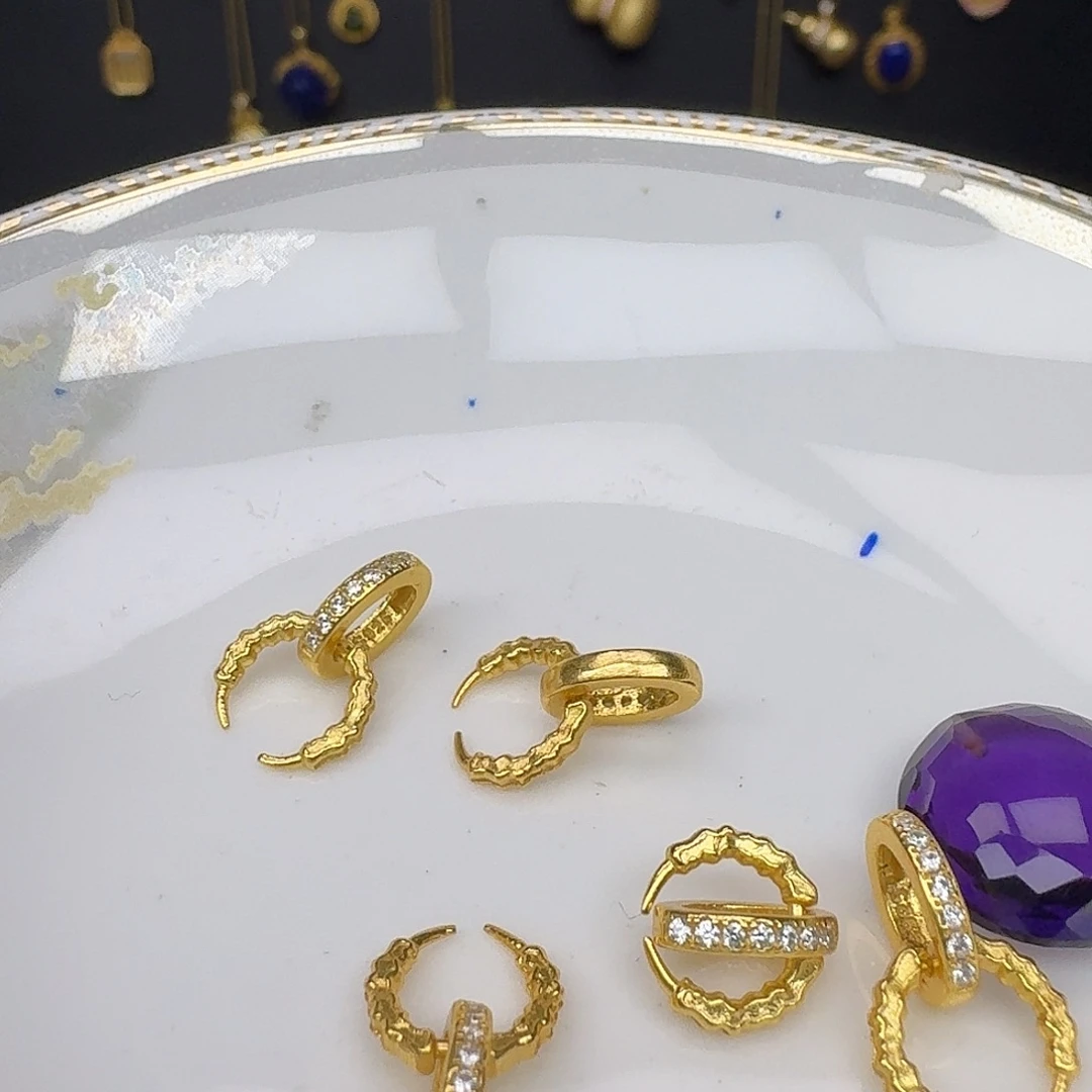 颈饰银S925镶嵌紫晶紫水晶925镶嵌7