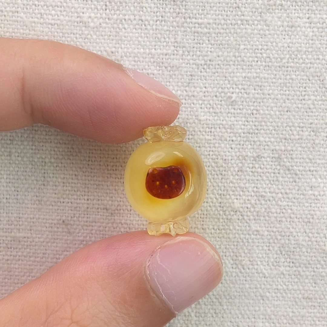 琥珀未镶嵌珠宝奇石猫咪糖果