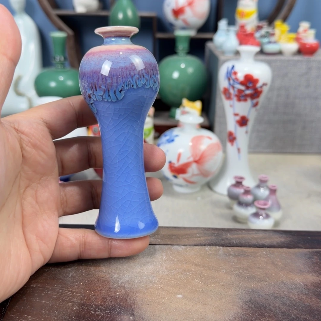 陶瓷手工小花器摆件