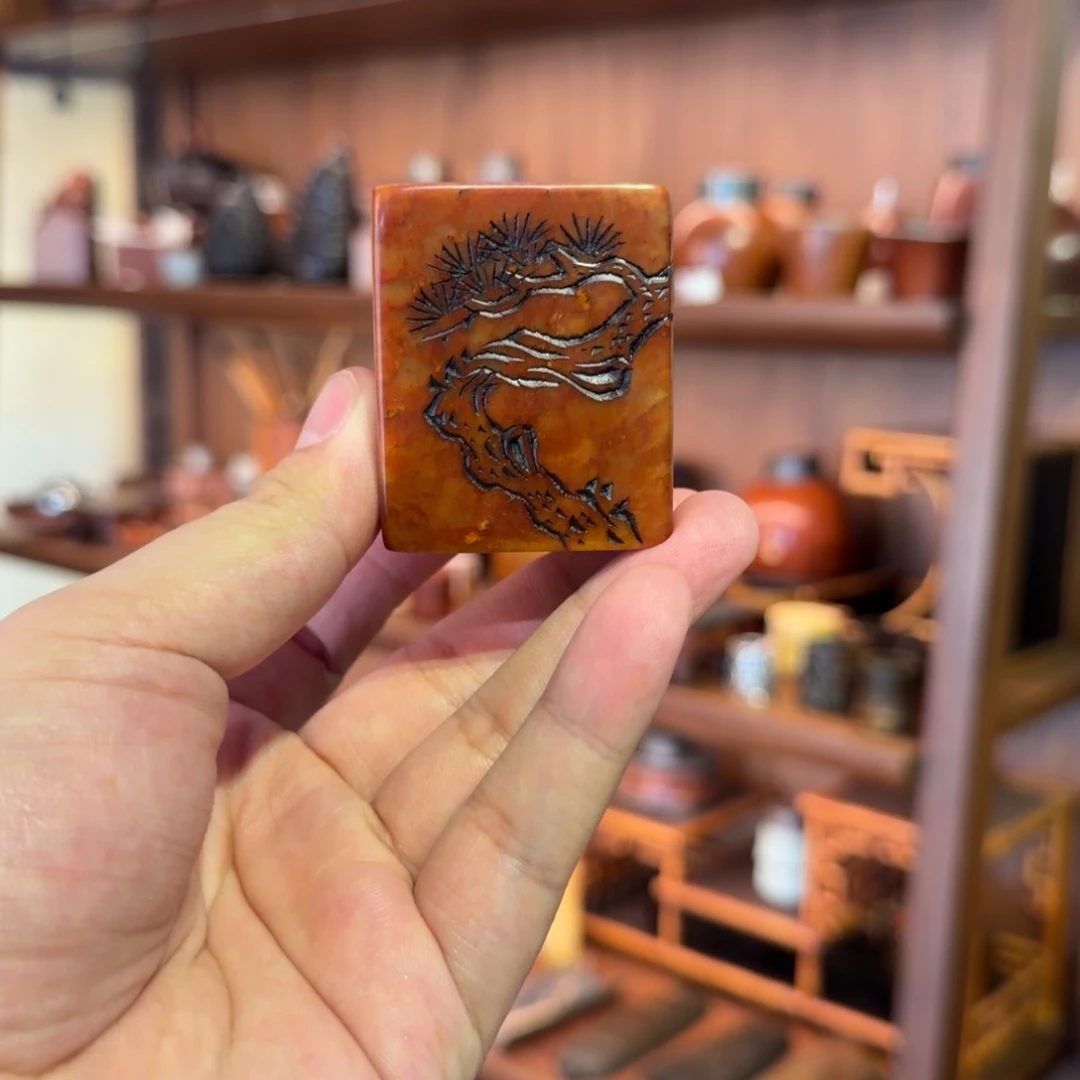 …***…一出竹够寿山石盖置大