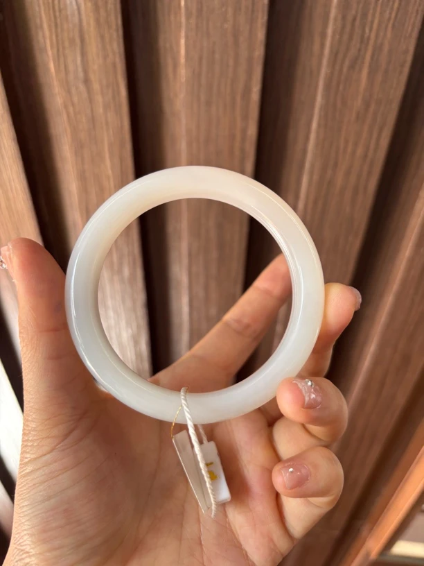 042002WT和田玉青海料手镯58圈口