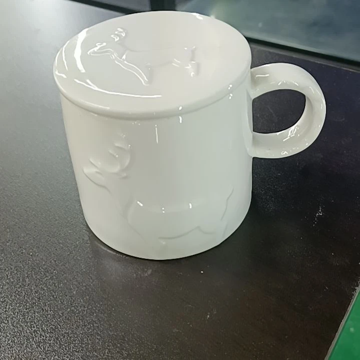 瓷直播间福利陶瓷 带盖圣诞杯1套