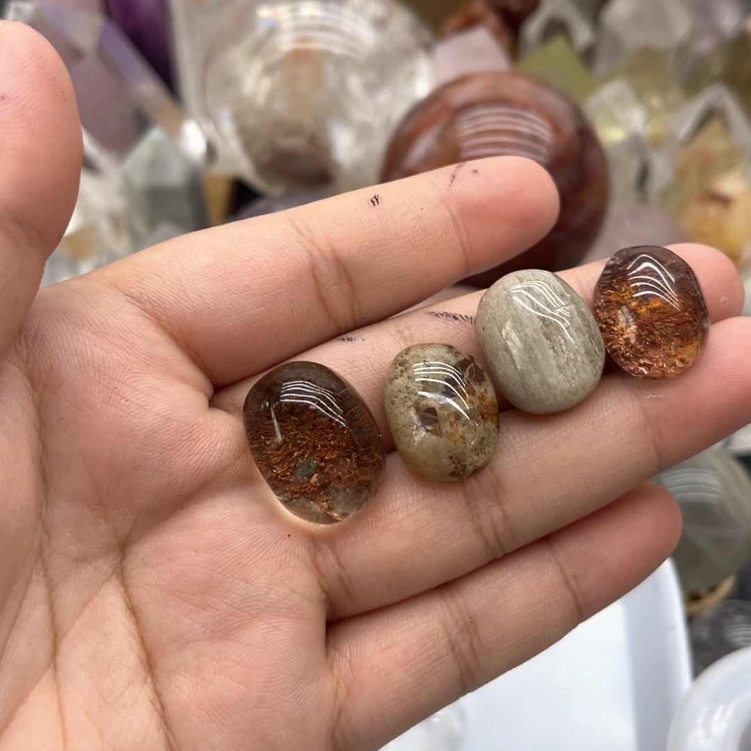 水晶未镶嵌珠宝半成品95 幽灵蛋面