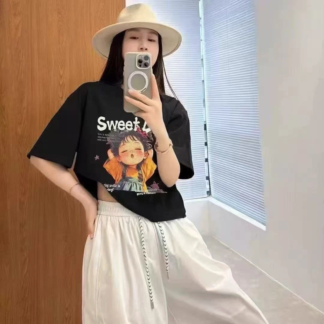 【意法•XR】NN1342-时尚女装设计感T恤法式气质显瘦洋气百搭