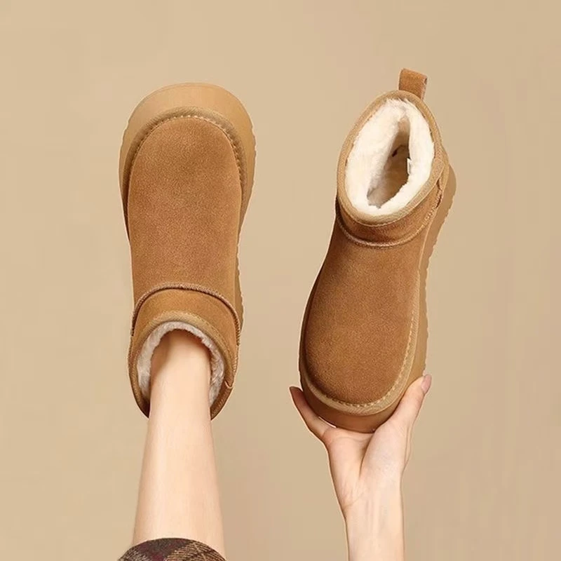 【现货】2024年厚底雪地靴防滑冬季加绒加厚保暖