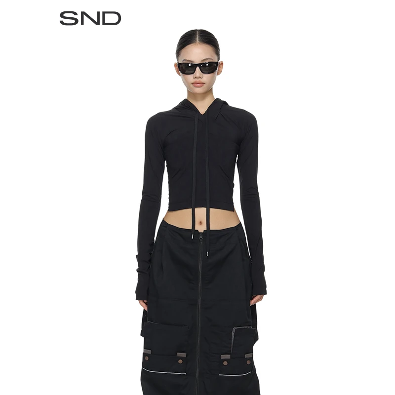 【PROTOTYPES 设计师品牌】SND SS25 紧身短款连帽衫 休闲男款