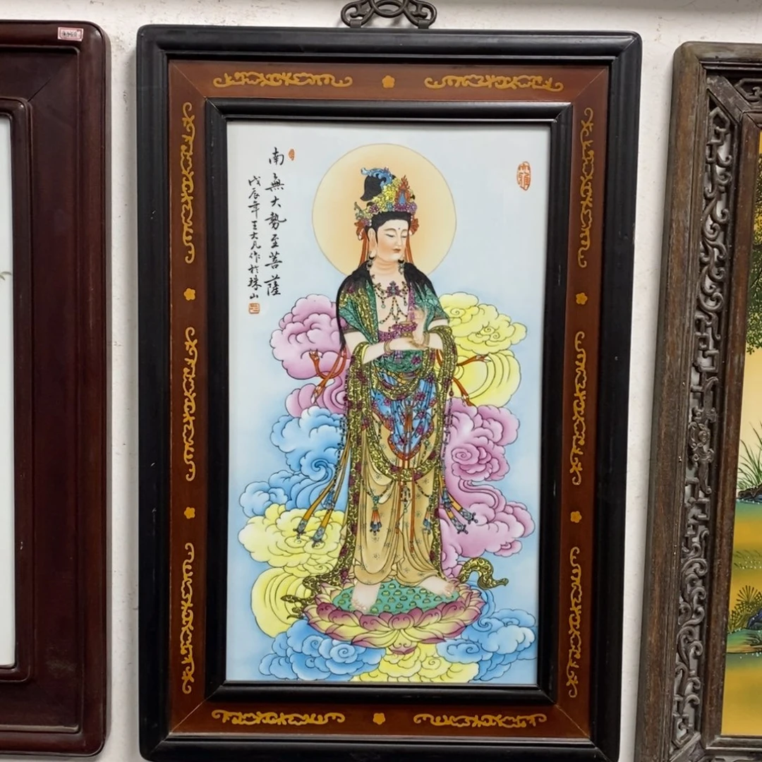 瓷75*52 景德镇瓷板画柴窑烧制