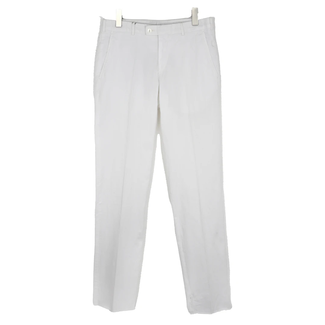 杰尼亚Z ZEGNA  男士白色简约休闲裤 706864 7AGVC2