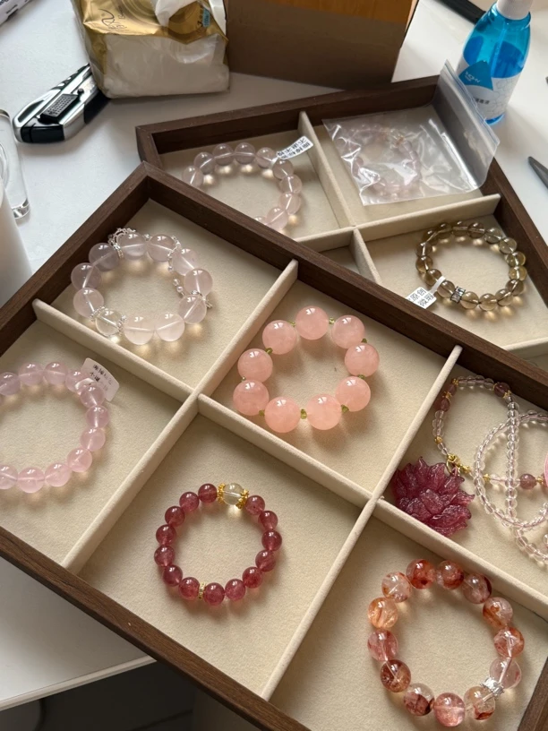 合金锆石手链 直播间水晶手串专属链接 乱拍发散珠 默认微瑕