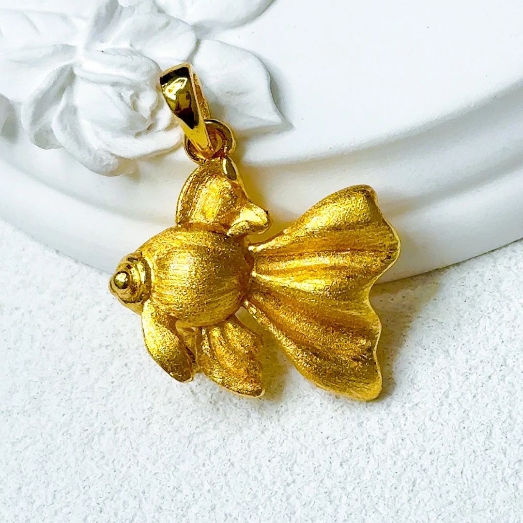 高定精品锦鲤鱼双面吊坠-469