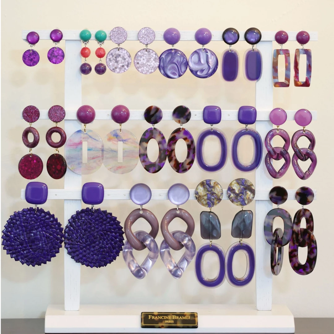 合金耳饰 菠萝中古vintage首饰FB法国进口