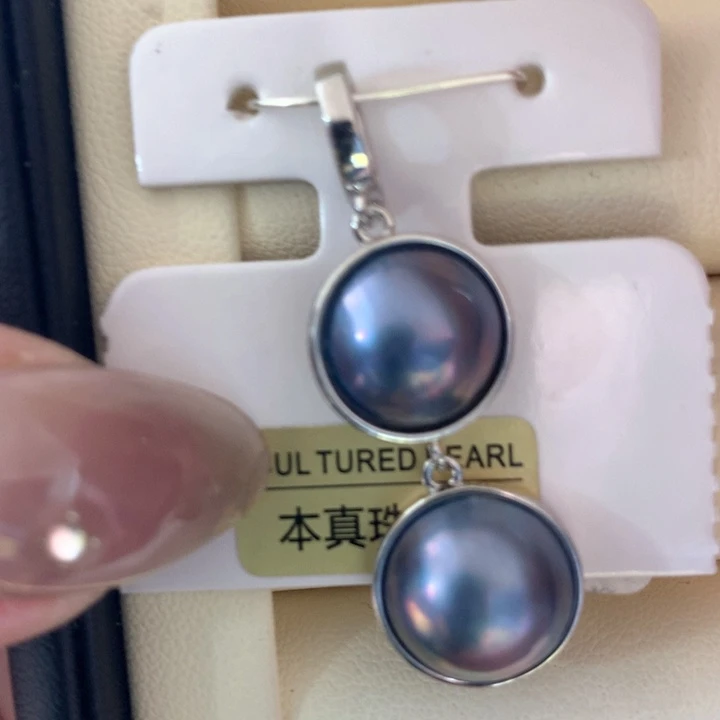 未镶嵌颈饰拼合珍珠（马贝珠）