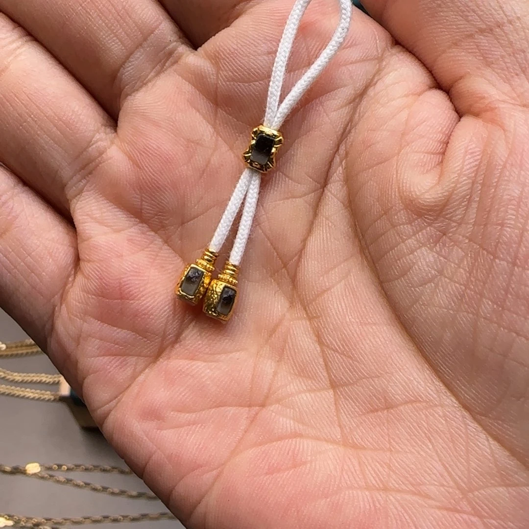 玛瑙/玉髓足金镶嵌颈饰弟子珠纯纯