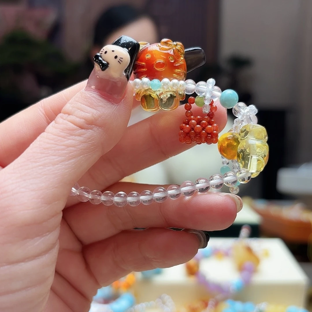 琥珀手链未镶嵌琥珀