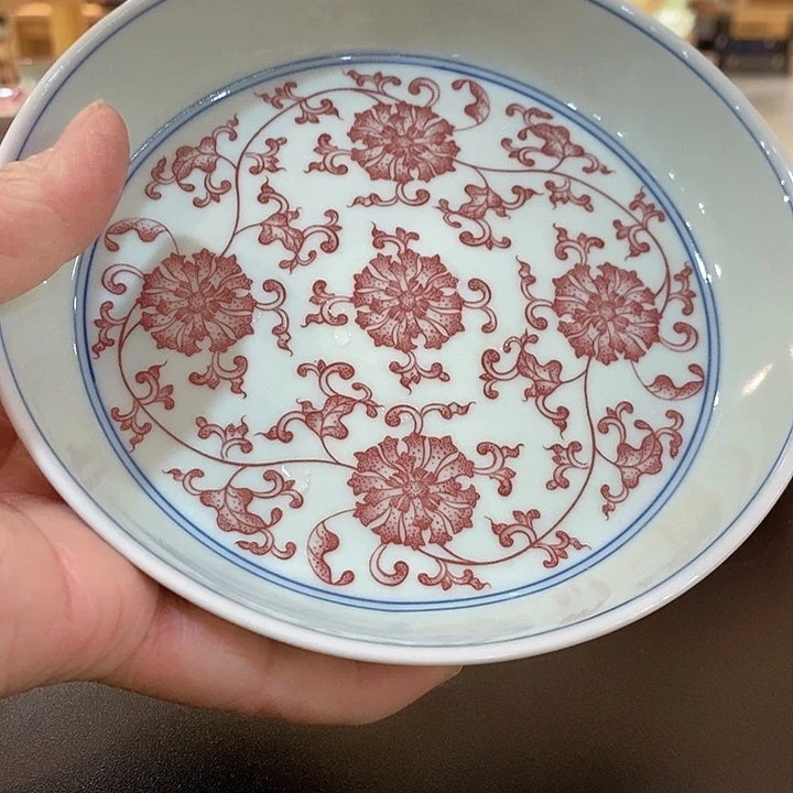 青花瓷器壶承瓷器