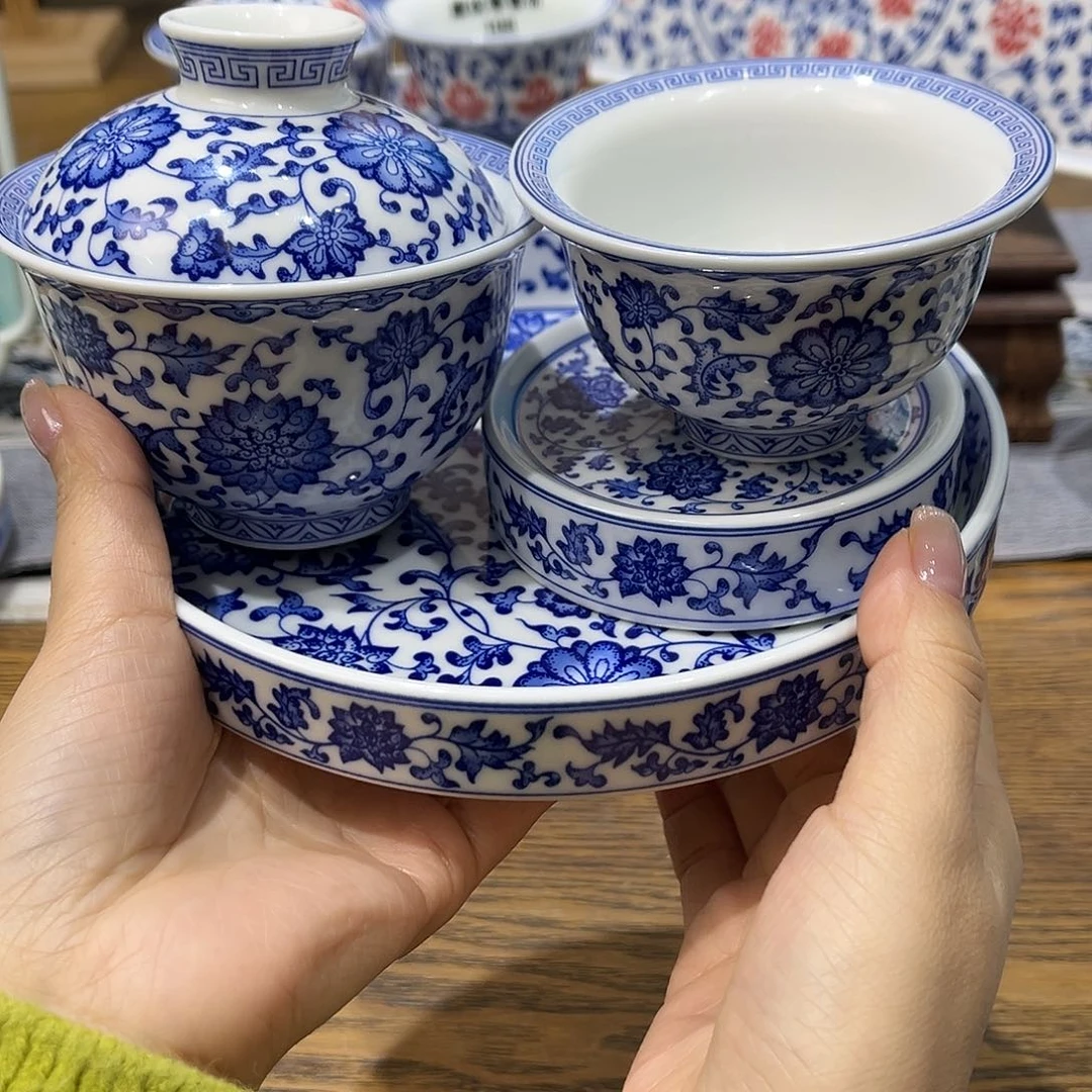 盖碗陶景德镇陶瓷工厂福利价