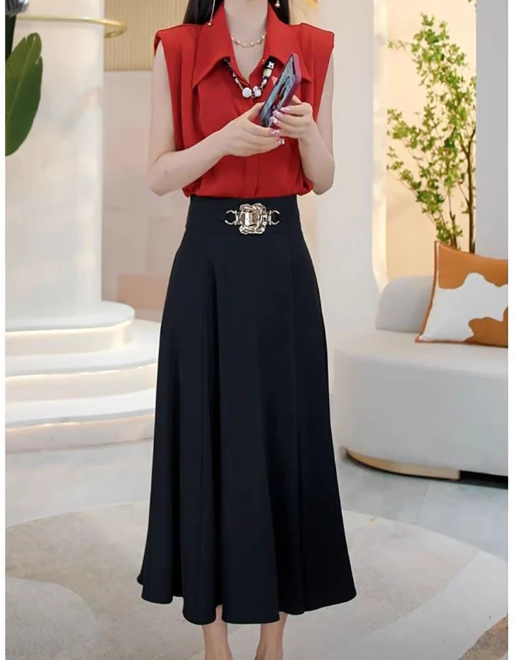 329-C-2-6-3           新款时尚气质洋气通勤简约气质减龄半身裙