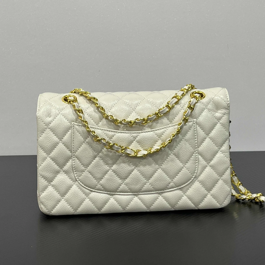 手工真皮包-A10111-F酱-香-白