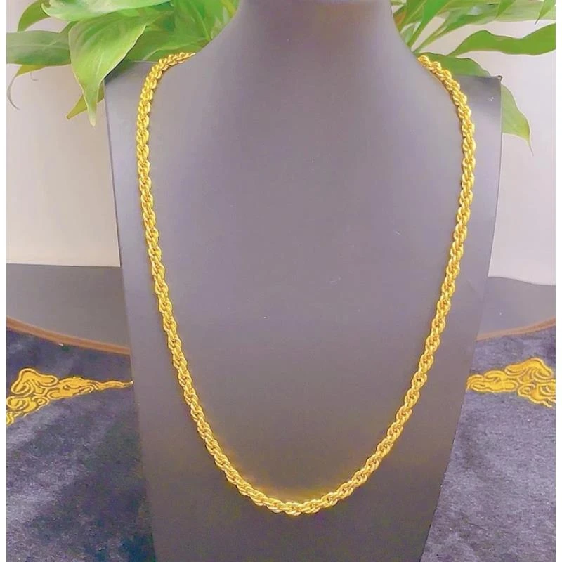 合金项链 男士麻花项链