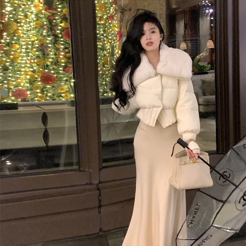 从一时刻 90鹅绒羽绒服女短款新款小个子小众设计感外套CY-W22382