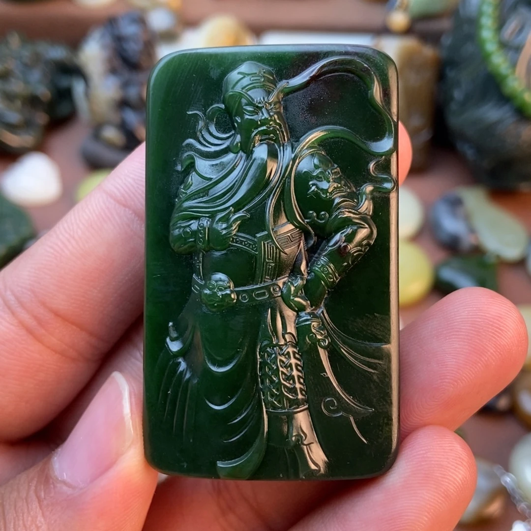 和田玉未镶嵌挂件