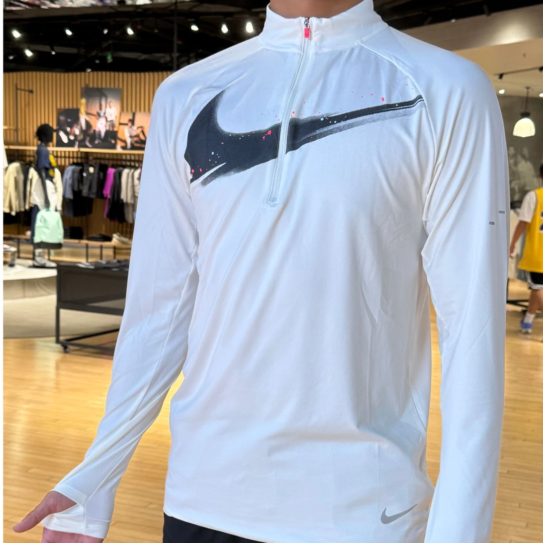 NIKE耐克男子AS M NK DF STRIDE HZ TOP有领长袖T恤IM9357-133