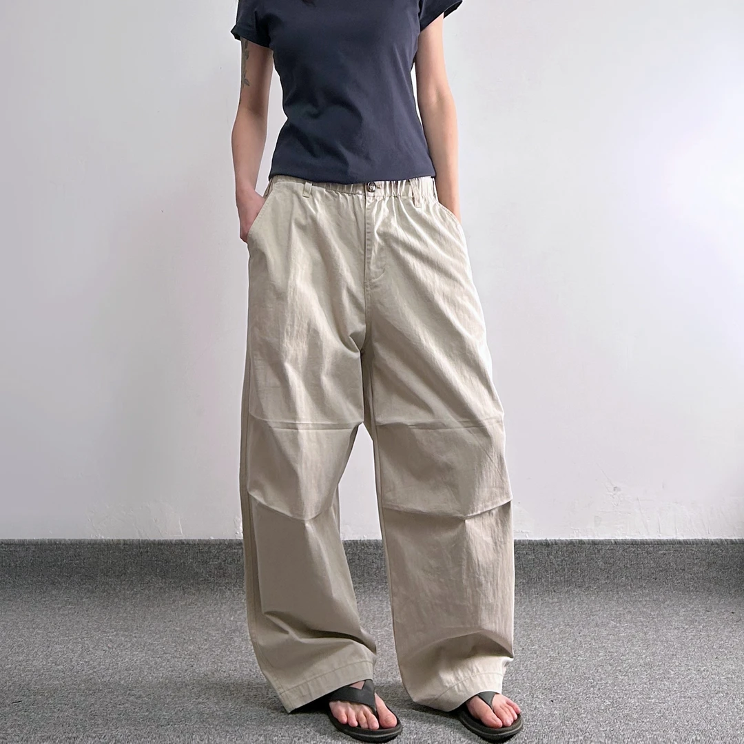 夏季男女美式户外工装伞兵裤显高显瘦宽松大码阔腿休闲裤长裤