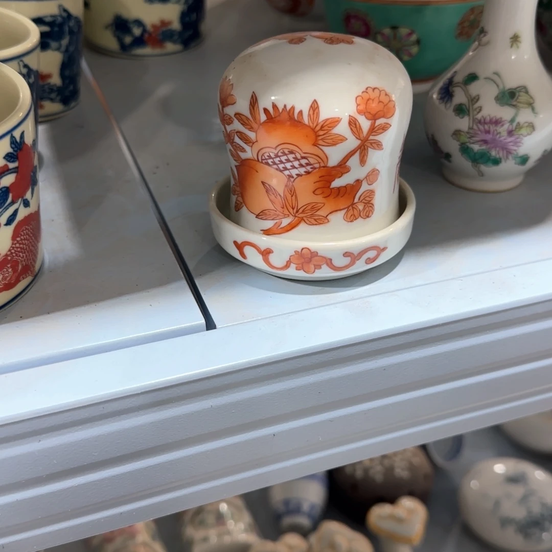 瓷片摆件手绘瓷器处理