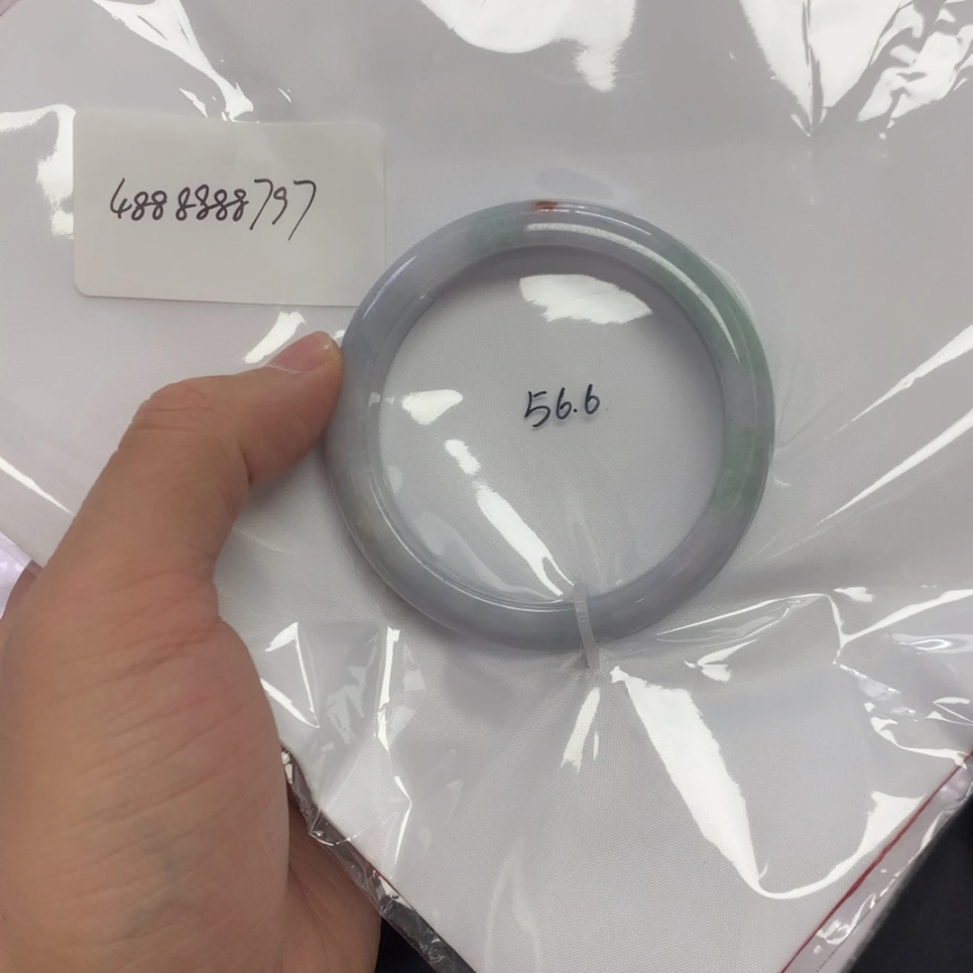 翡翠未镶嵌手镯56.6