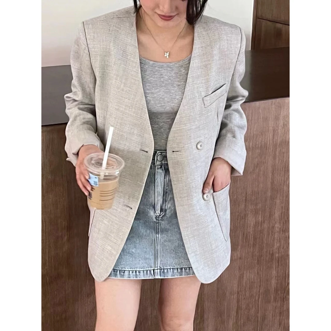 5810两色v领西服