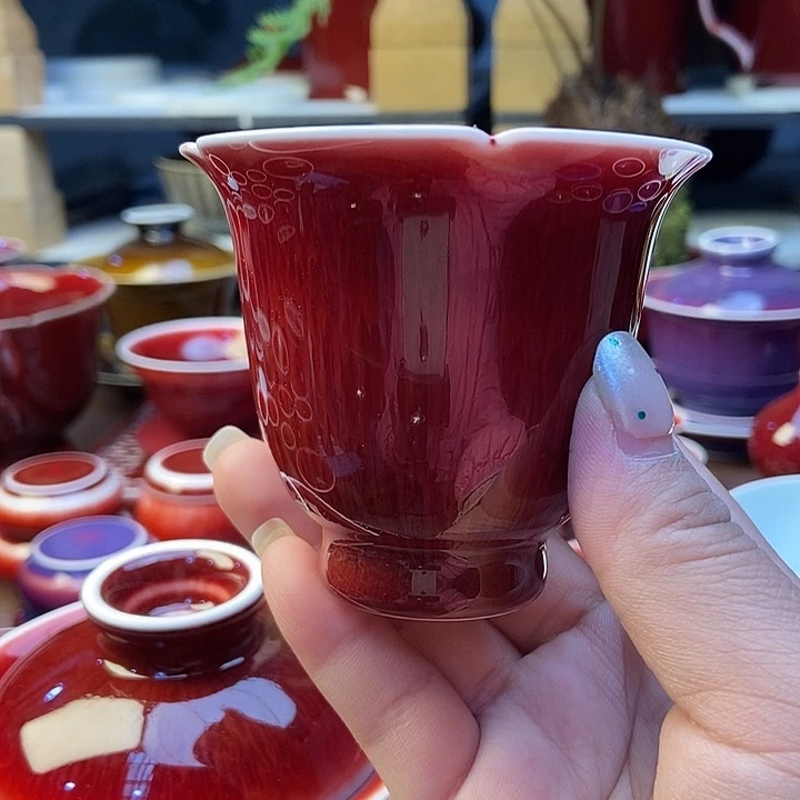 陶瓷圆*景德镇名陶坊原矿郎红