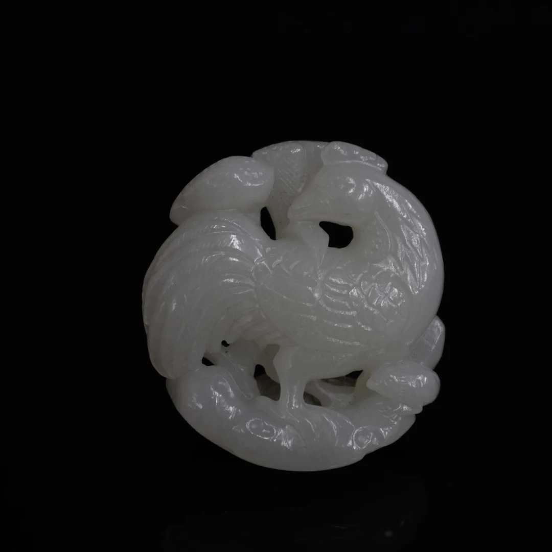 20世纪和田玉冠上加冠佩/027128/收藏/传承/【友谊文物商店】