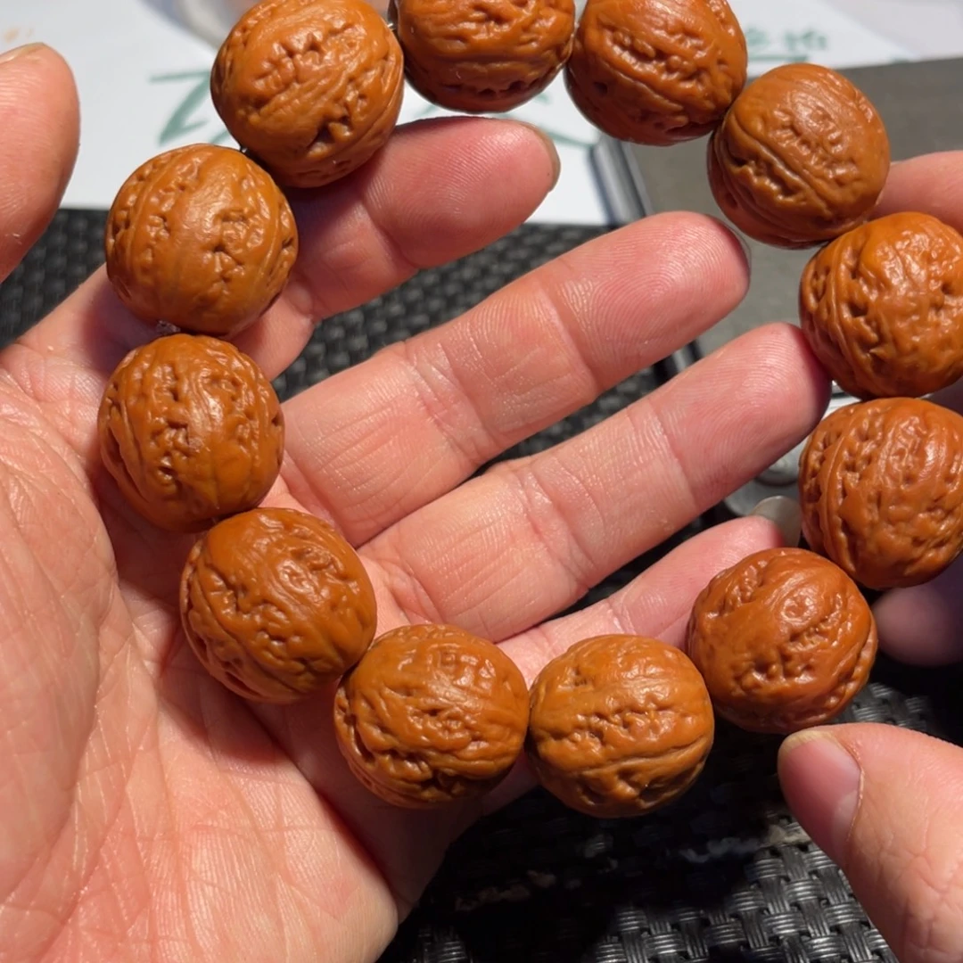 手串文玩核桃正圆光头