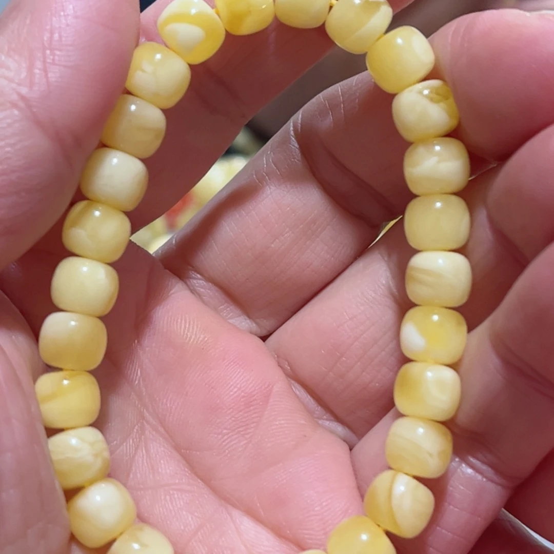 蜜蜡手串未镶嵌琥珀蜜蜡手串8mm