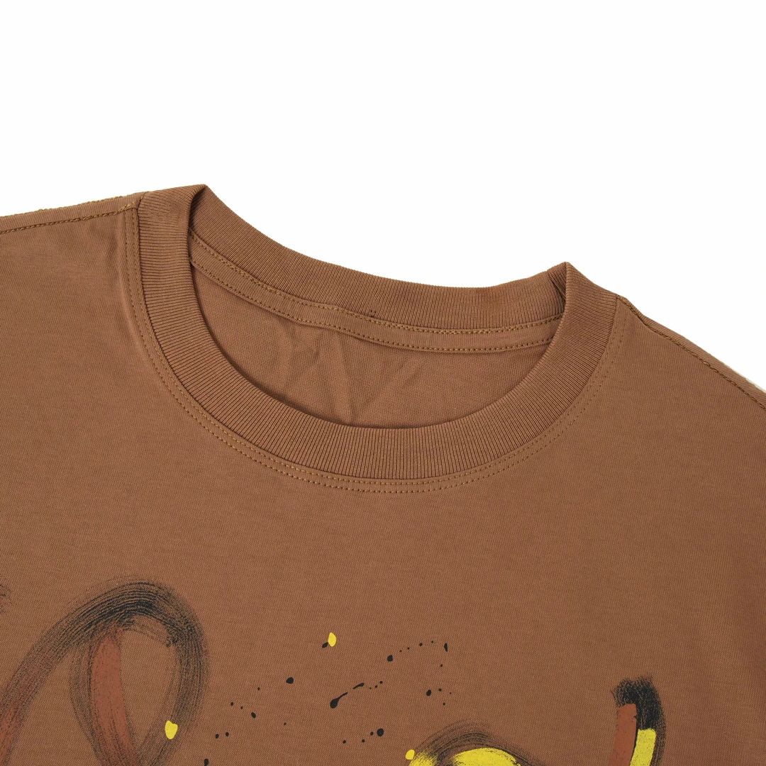 【关关专属】（手绘线条）潮流简约气质高街潮流圆领短袖T恤113