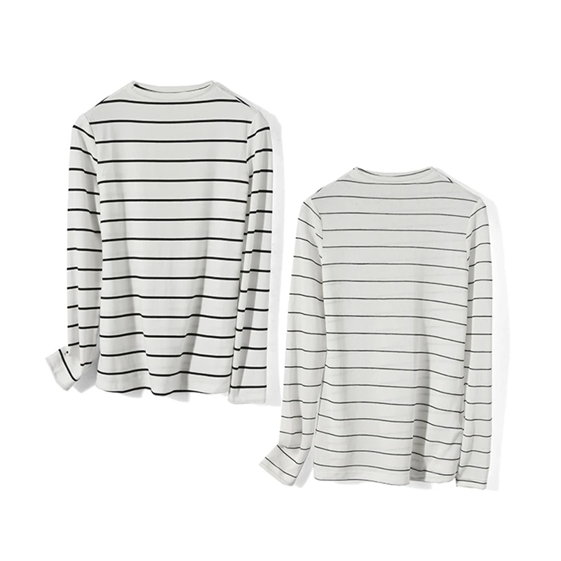 34714【卡系列】条纹修身内搭舒适T恤C315T968-1