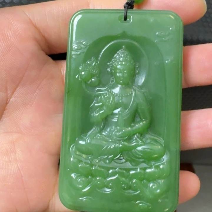 和田玉未镶嵌颈饰观音47
