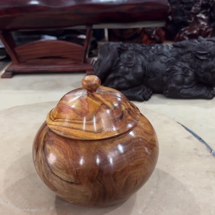 黄花梨/降香黄檀越黄茶叶罐