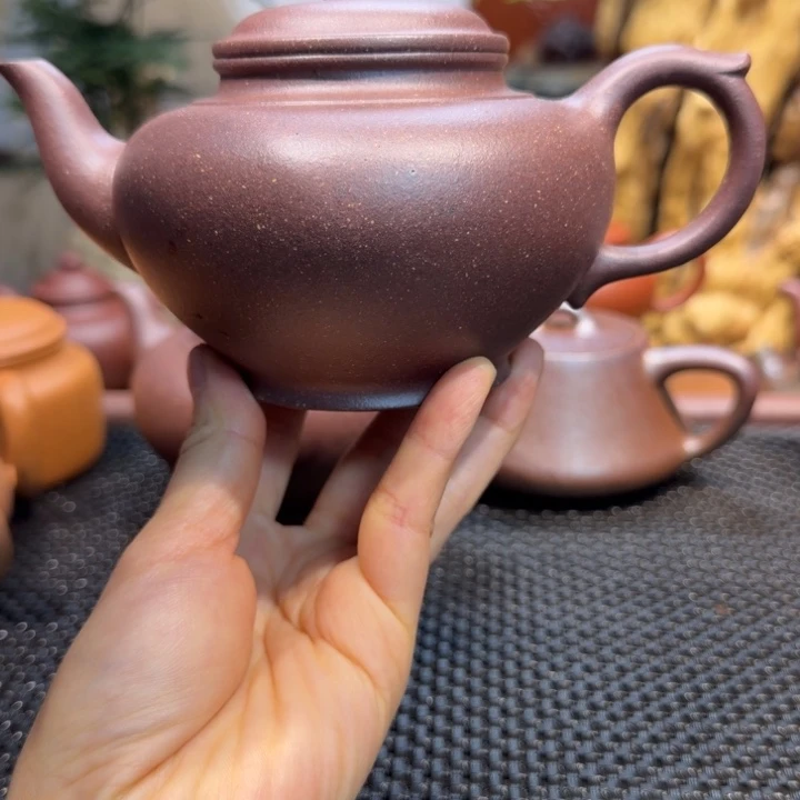紫砂茶壶底槽清笑樱300cc福利