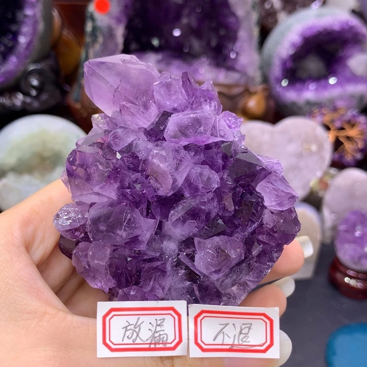 紫晶珠宝半成品未镶嵌