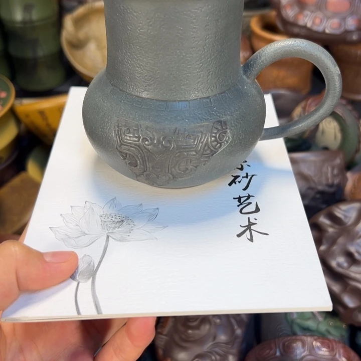 茶杯紫砂宜兴紫砂杯子