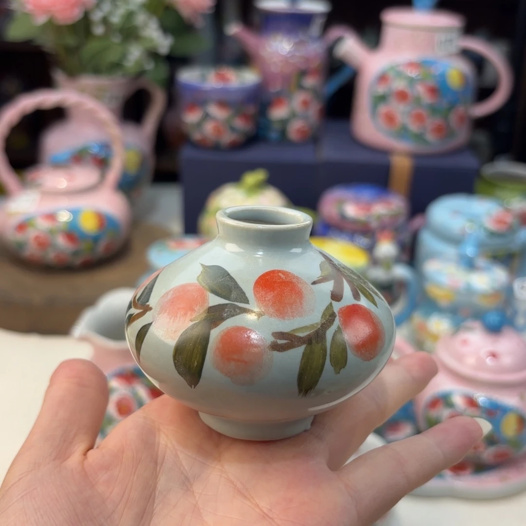 景德镇手绘高温釉下彩陶瓷茶具