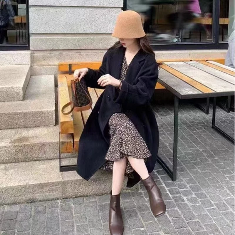 101～200号编码A外套女早春韩版中长款高级感英伦风休闲女大衣