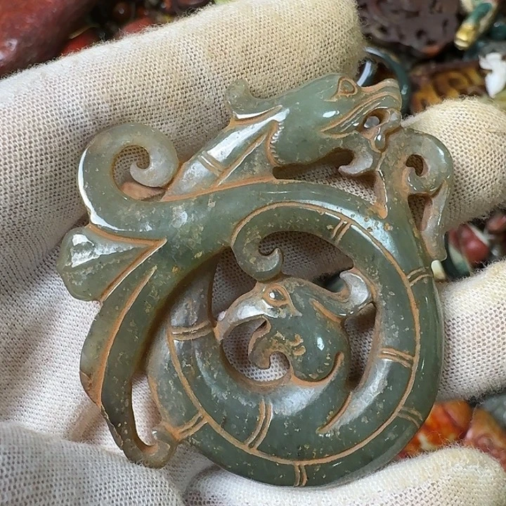 和田玉未镶嵌挂件